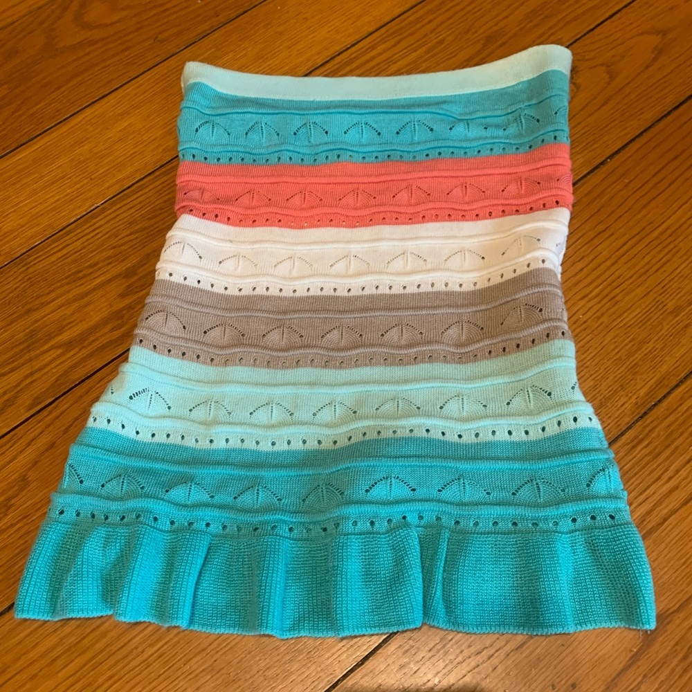Vintage Striped Multicolor crochet halter